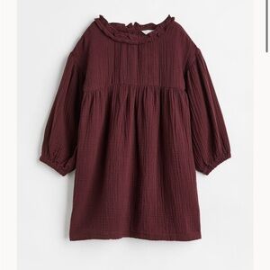 Toddler Girl Balloon Sleeved Dress